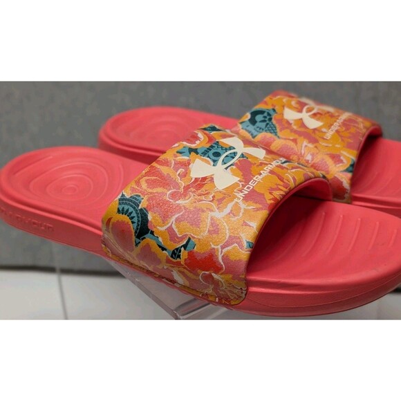 Under Armour Women's Ansa Graphic Slide Sandals Size 10 Floral 3024436 - Picture 5 of 10